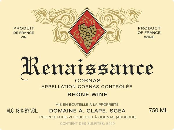 2012 Domaine Auguste Clape Cornas Renaissance