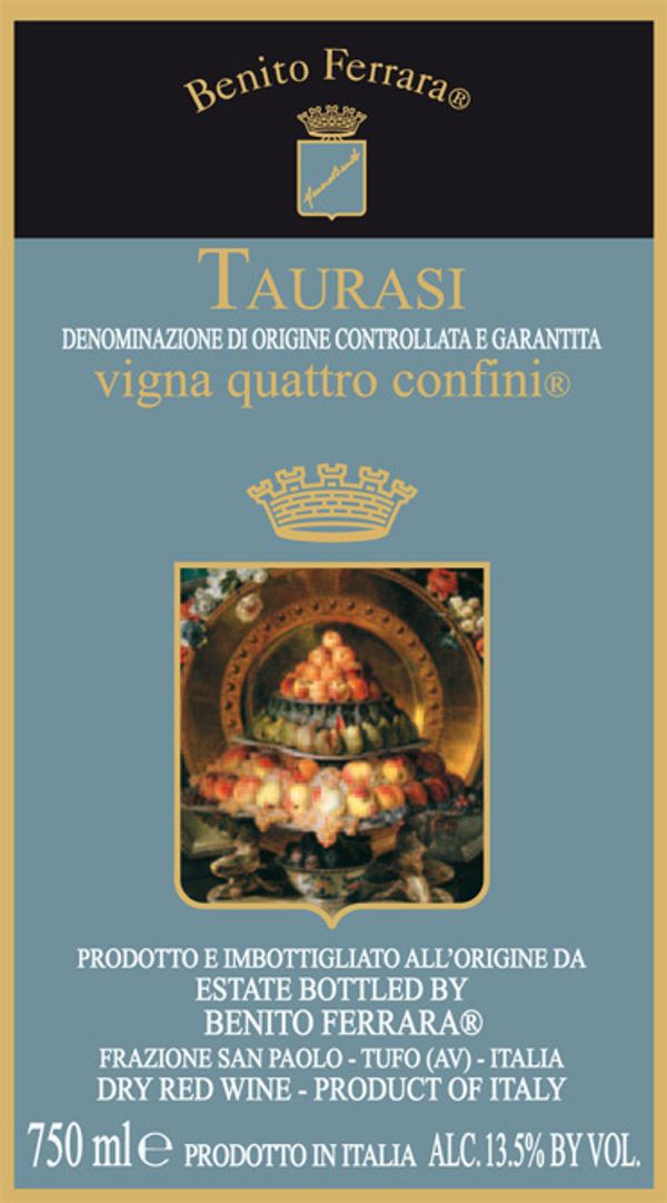 2015 Benito Ferrara Taurasi Vigna Quattro Confini