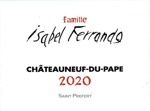 2020 Domaine Isabel Ferrando Châteauneuf-du-Pape Saint Prefert