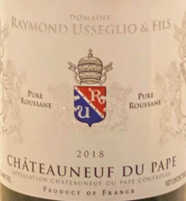 2020 Domaine Raymond Usseglio Châteauneuf-du-Pape Pure Roussanne