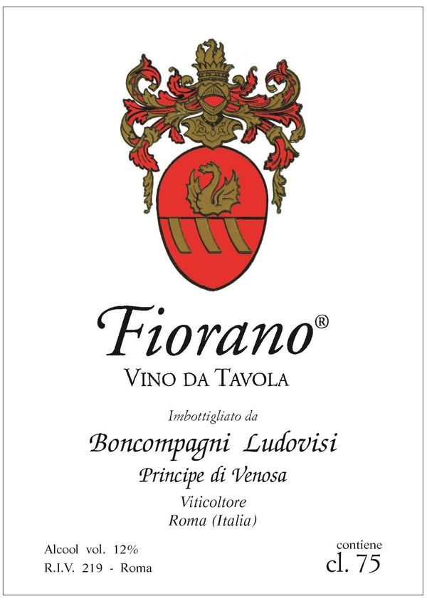 1994 Fiorano Boncompagni Ludovisi Principe di Venosa Rosso