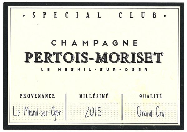 2015 Pertois-Moriset Champagne Special Club Grand Cru