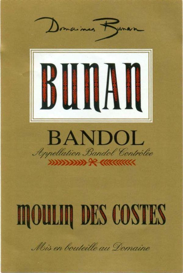 2018 Domaines Bunan Bandol Moulin des Costes