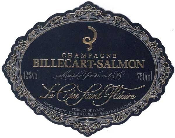 2006 Billecart-Salmon Champagne Blanc de Noirs Clos Saint Hillaire Tête de Cuvée Brut