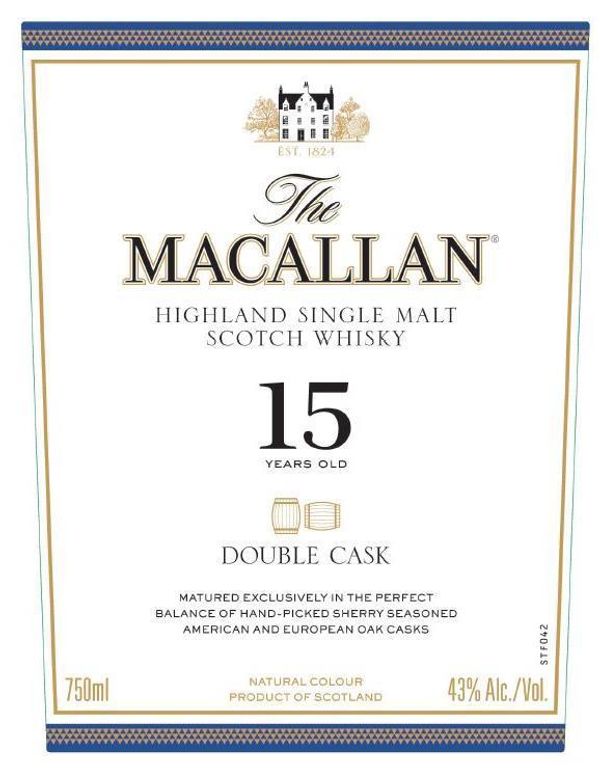 The Macallan 15 Years Old Double Cask Highland Single Malt Scotch Whisky