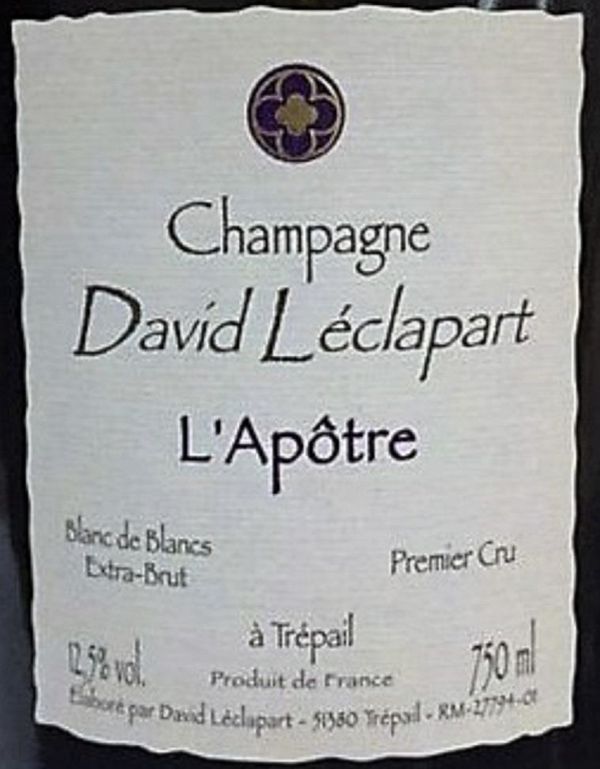 2009 David Léclapart Champagne L'Apôtre Blanc de Blancs Extra Brut