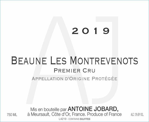 2019 Domaine Antoine Jobard Beaune Les Montrevenots