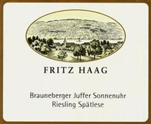 2001 Fritz Haag Brauneberger Juffer Sonnenuhr Riesling Spätlese