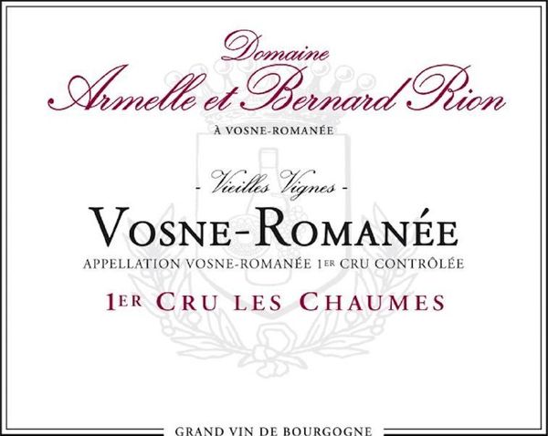 2020 Domaine Armelle et Bernard Rion Vosne-Romanée Les Chaumes