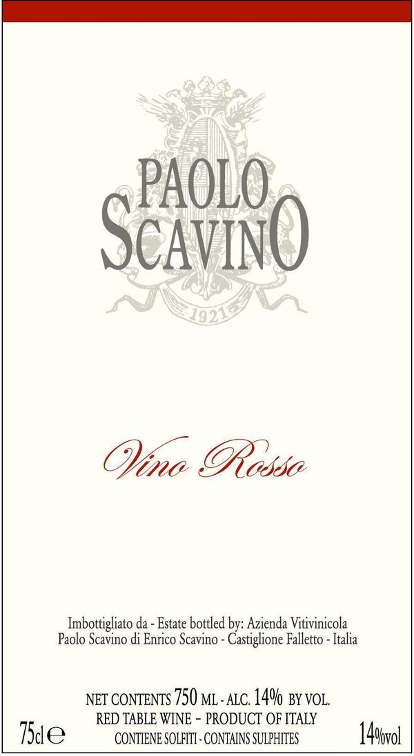 2021 Paolo Scavino Vino Rosso