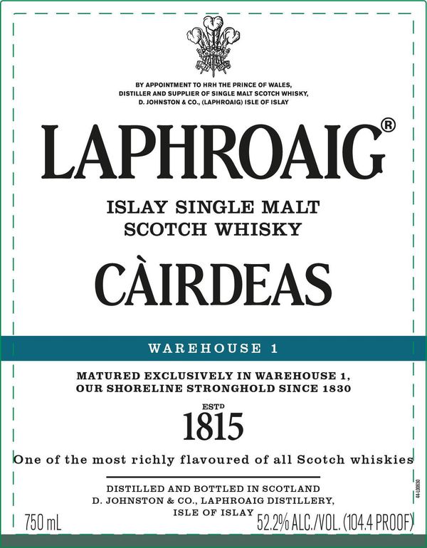 Laphroaig Càirdeas 2022 Edition Warehouse 1 Islay Single Malt Scotch Whisky