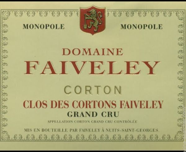 1996 Domaine Faiveley Corton Clos des Cortons Faiveley