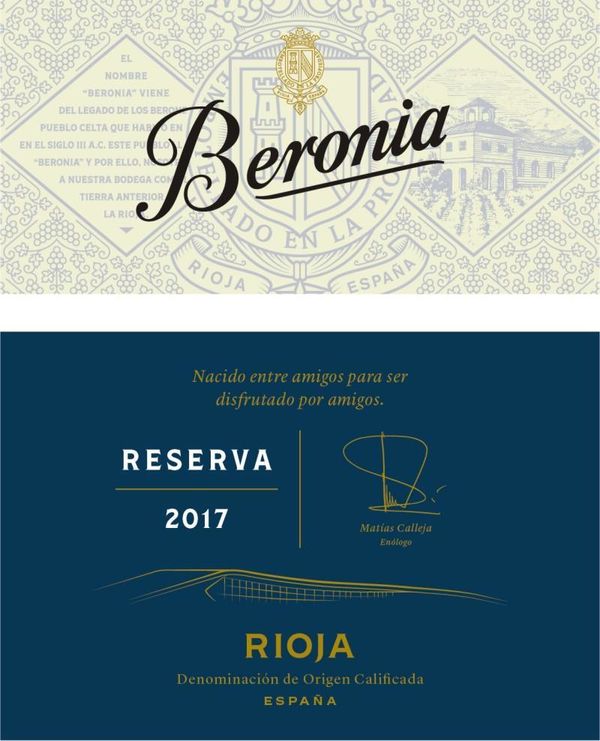 2018 Bodegas Beronia Rioja Reserva