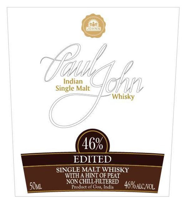 Paul John Edited Indian Single Malt Whiskey