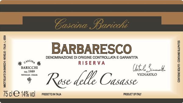 2015 Cascina Baricchi Barbaresco Riserva Rose delle Casasse