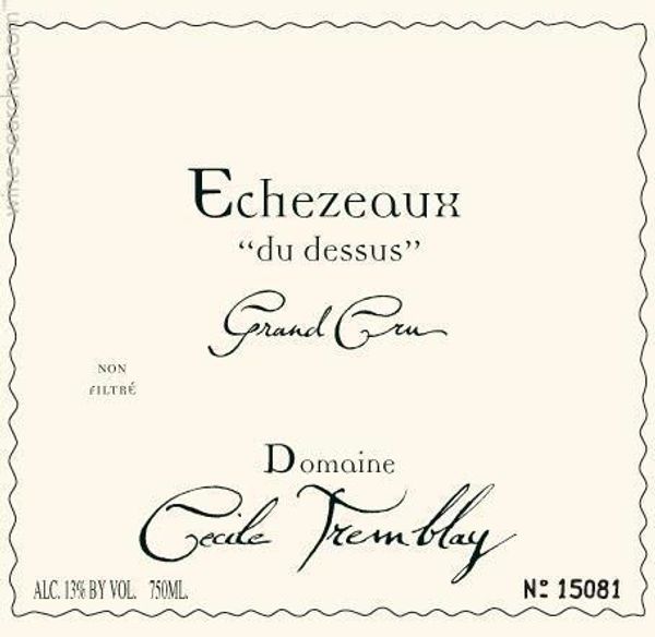 2018 Domaine Cécile Tremblay Echézeaux du Dessus