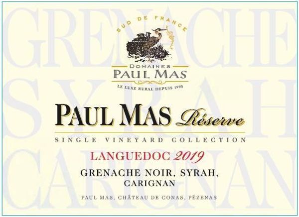 2019 Vignobles Paul Mas Languedoc Réserve
