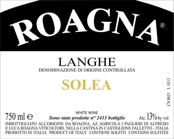 2020 Roagna Solea Bianco
