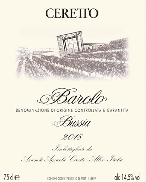 2019 Ceretto Barolo Bussia