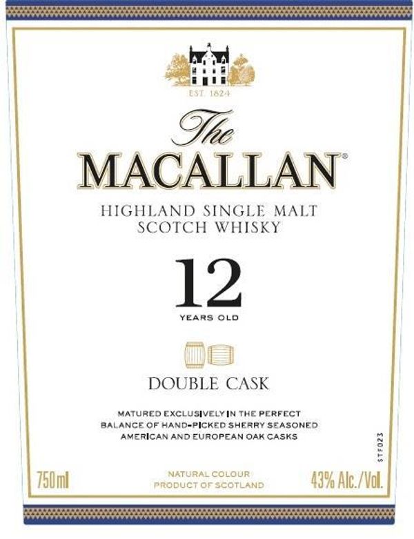 The Macallan 12 Years Old Double Cask Highland Single Malt Scotch Whisky