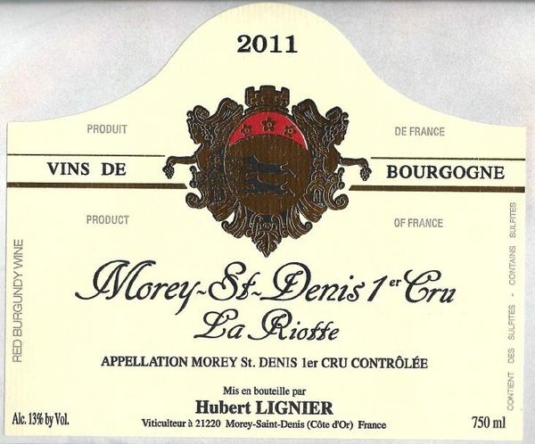1995 Domaine Hubert Lignier Morey-St-Denis La Riotte