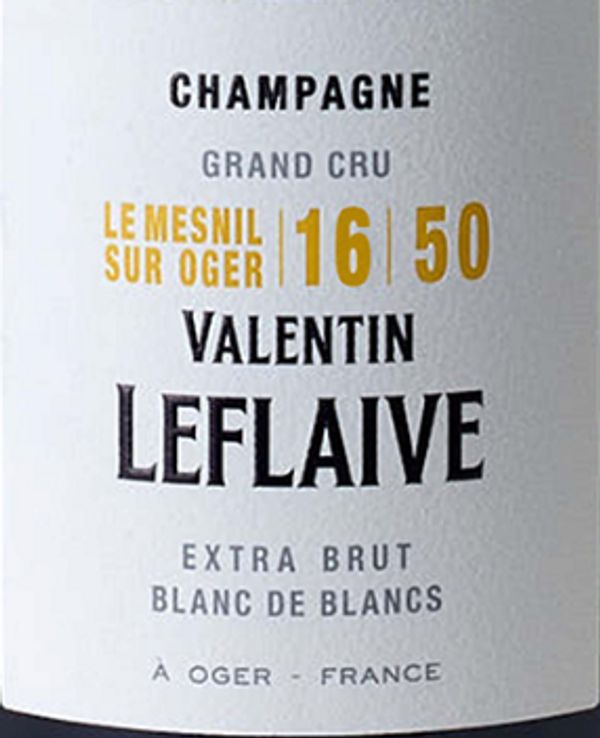 Valentin Leflaive Champagne Le Mesnil sur Oger Grand Cru 16 50 Blanc de Blancs Extra Brut
