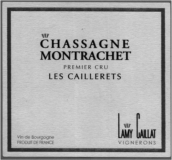 2017 Lamy-Caillat Chassagne-Montrachet Les Caillerets
