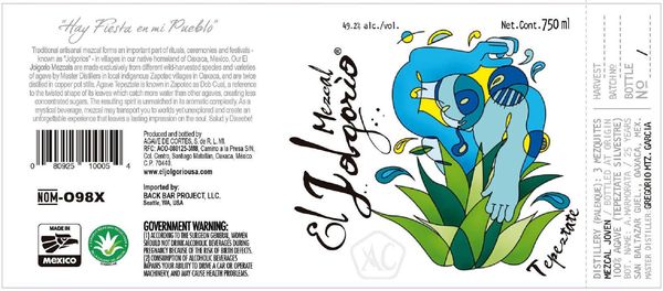 El Jolgorio Mezcal Tepeztate