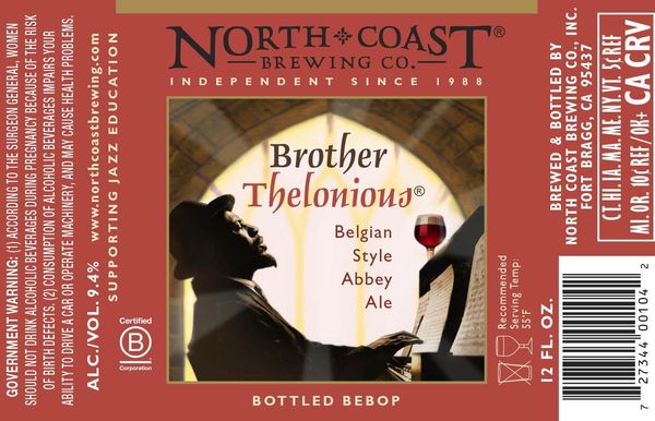 North Coast Brewing Brother Thelonious Belgian Style Abbey Ale
