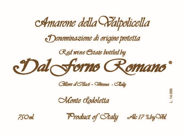 2010 Romano dal Forno Amarone della Valpolicella