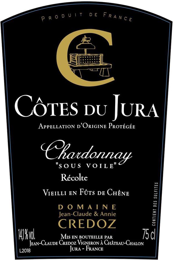 2019 Domaine Jean-Claude Credoz Côtes du Jura Chardonnay Sous Voile