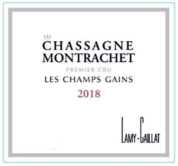 2018 Lamy-Caillat Chassagne-Montrachet Les Champs Gains