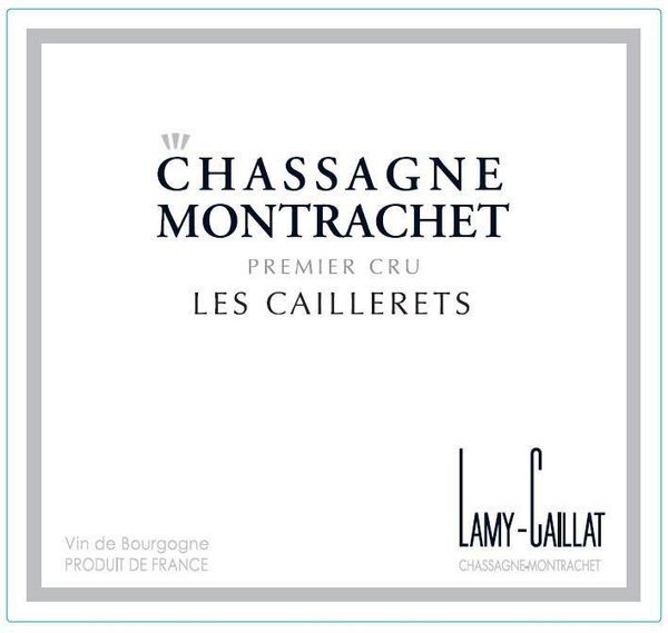 2018 Lamy-Caillat Chassagne-Montrachet Les Caillerets