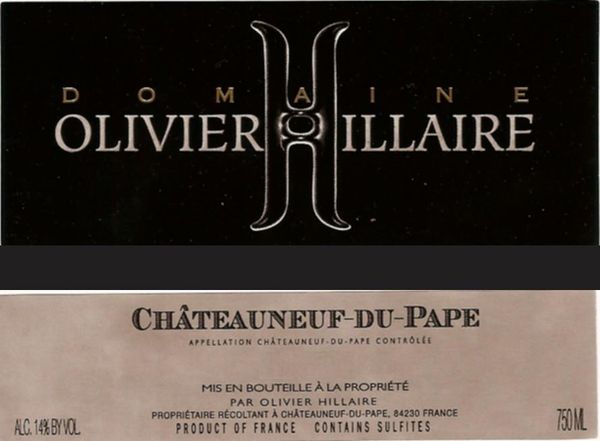 2020 Domaine Olivier Hillaire Châteauneuf-du-Pape