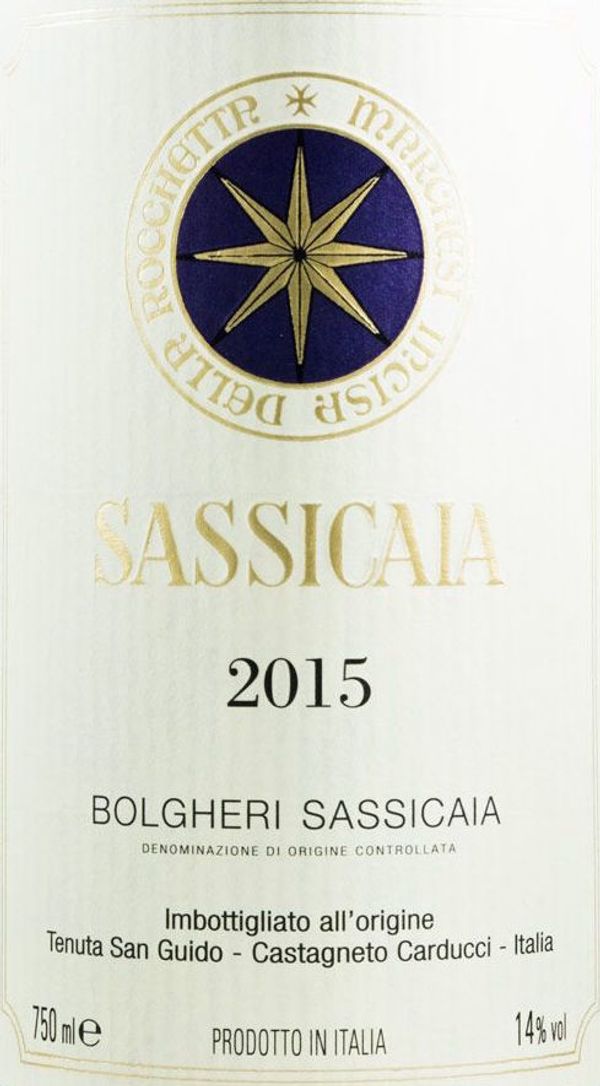 2015 Tenuta San Guido Sassicaia