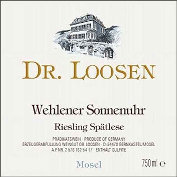 2017 Dr. Loosen Wehlener Sonnenuhr Riesling Spätlese