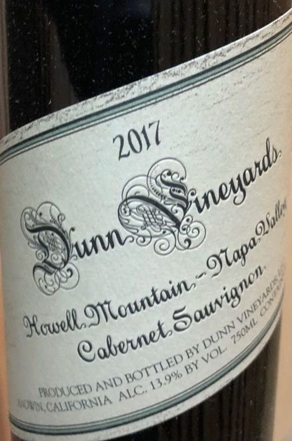 2019 Dunn Vineyards Napa Valley Cabernet Sauvignon