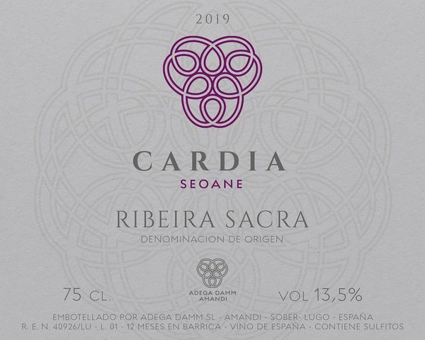 2019 Adega Damm Amandi Ribeira Sacra Cardia Seoane