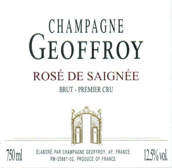 René Geoffroy Champagne Rosé de Saignée Brut
