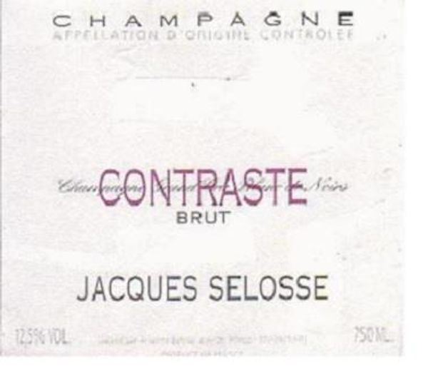 Jacques Selosse Champagne Contraste Grand Cru Blanc de Noirs Brut