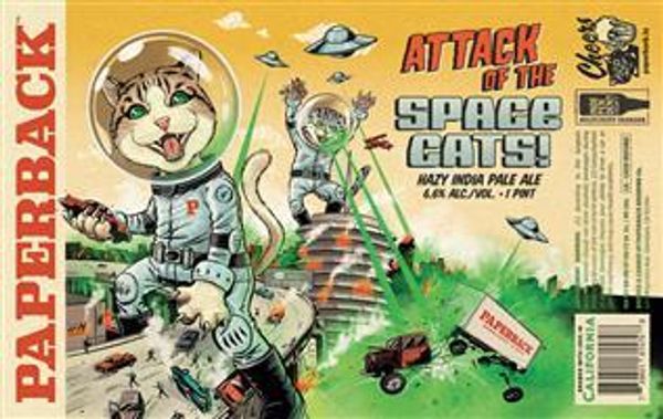 Paperback Brewing Company Attack Of The Space Cats Hazy India Pale Ale