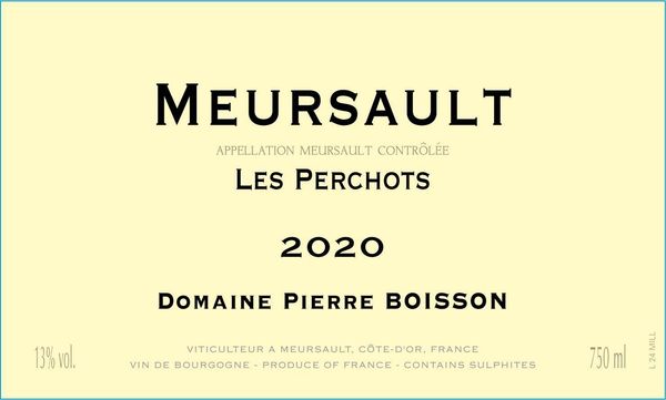 2020 Domaine Pierre Boisson Meursault Les Perchots