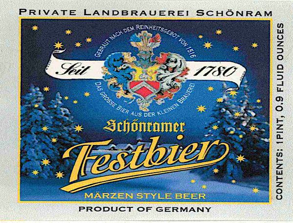 Private Landbrauerei Schönram Festbier