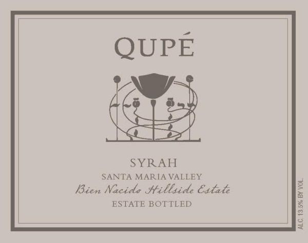 2019 Qupé Bien Nacido Hillside Estate Syrah