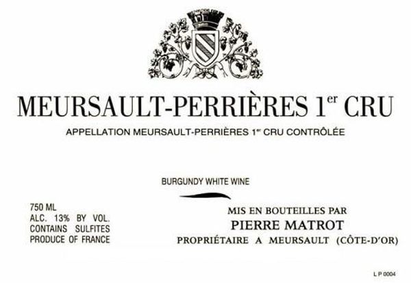 2011 Domaine Pierre Matrot Meursault-Perrières
