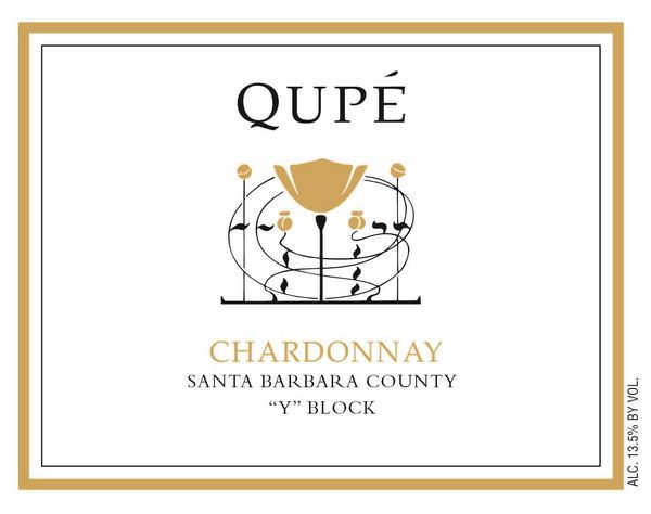 2021 Qupé Santa Barbara County Y Block Chardonnay