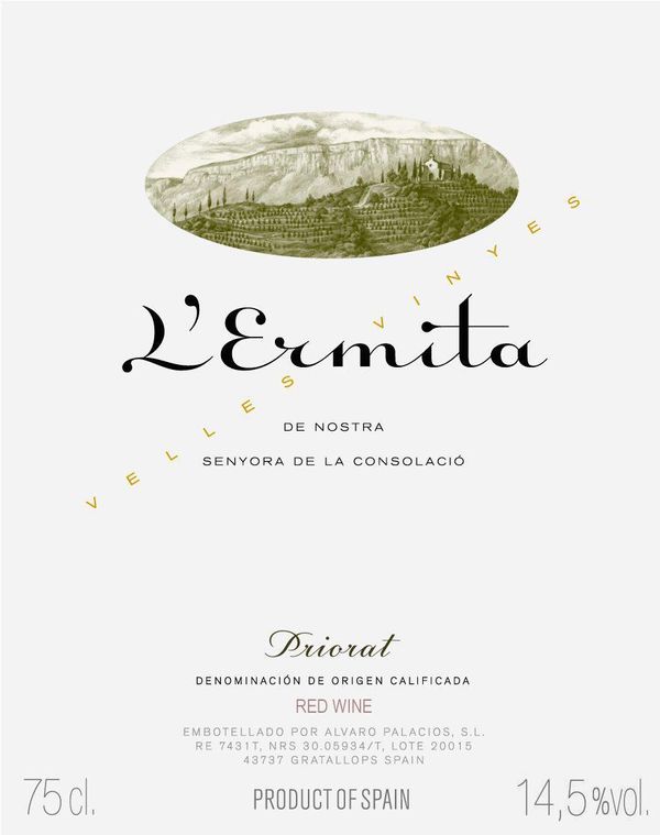 2022 Álvaro Palacios Priorat L'Ermita Velles Vinyes