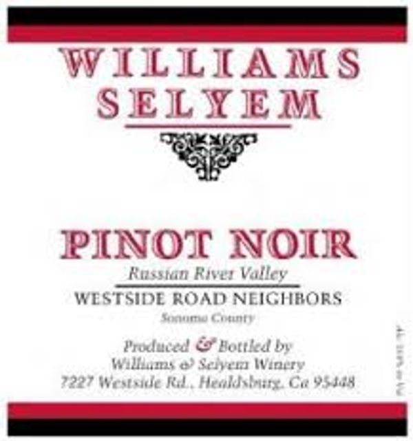 2021 Williams Selyem Westside Road Neighbors Pinot Noir
