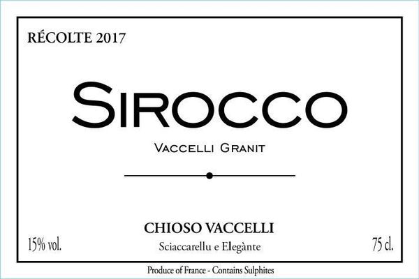 2017 Domaine de Vaccelli Sirocco Rouge