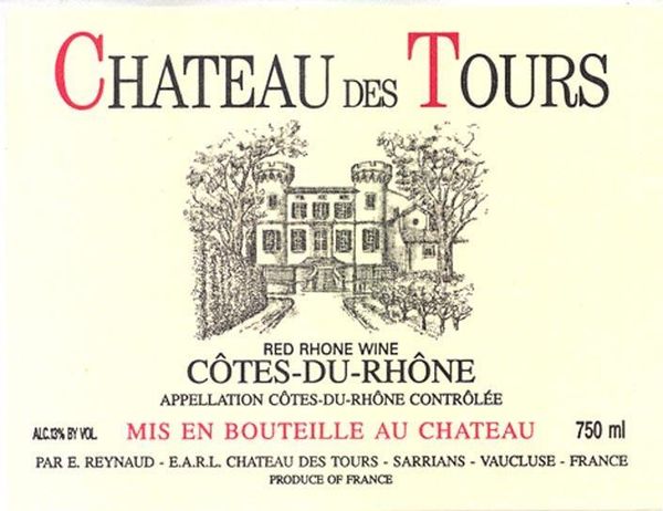 2016 Chateau des Tours Côtes du Rhône